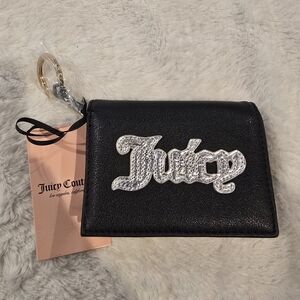 Juicy Couture Black Wallet with Silver Logo